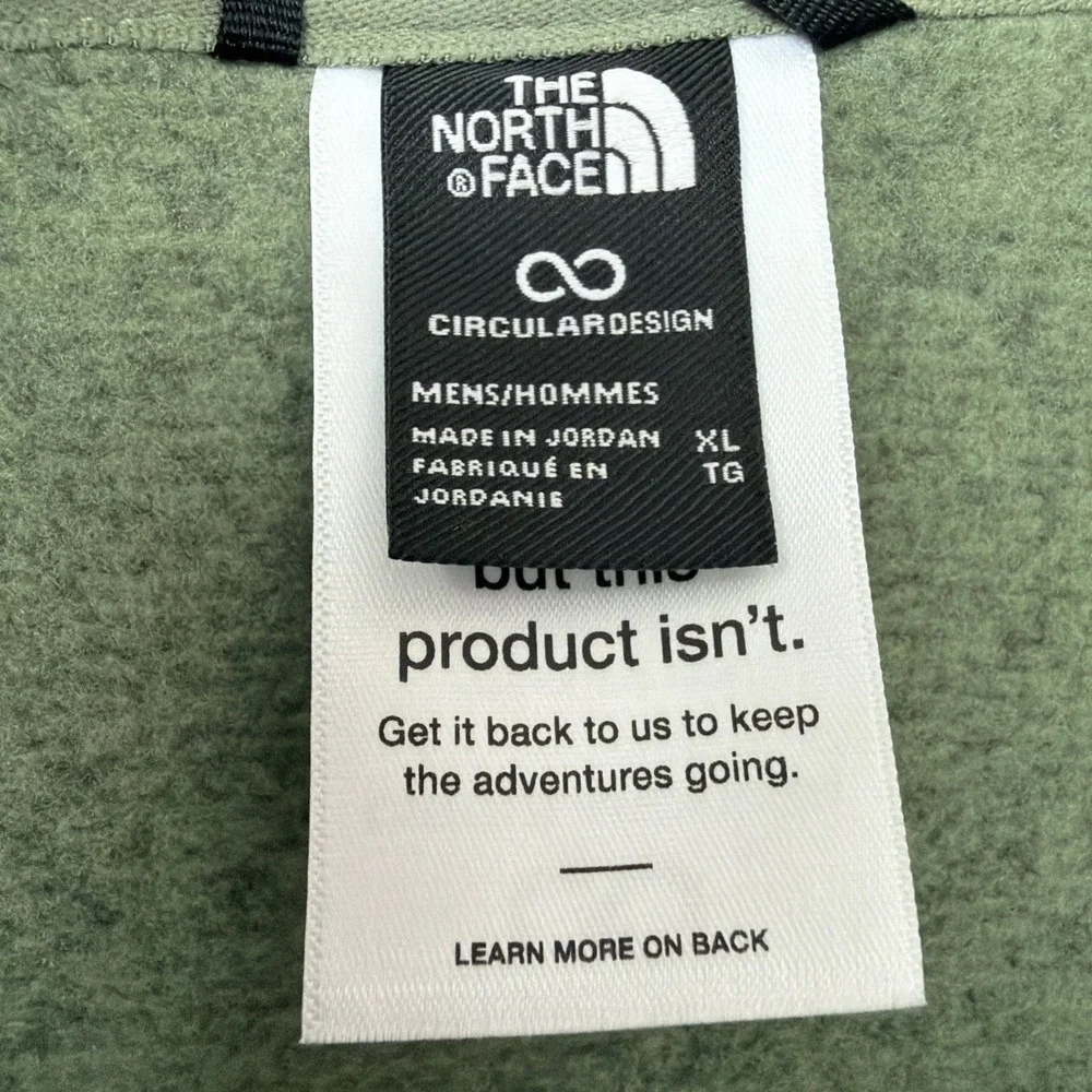 NWT‎ The North Face Men's Gordon Lyons 1/4 Zip Bark Mist Heath XL Pullover